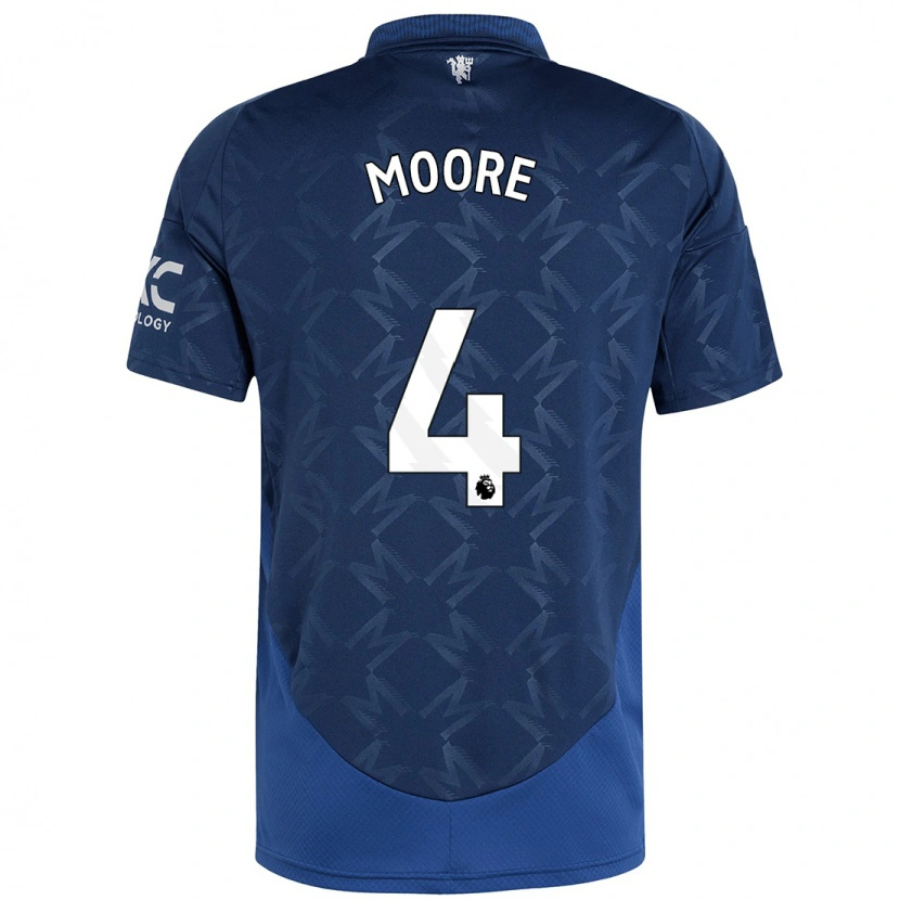 Danxen Mujer Camiseta Jade Moore #4 Índigo 2ª Equipación 2024/25 La Camisa