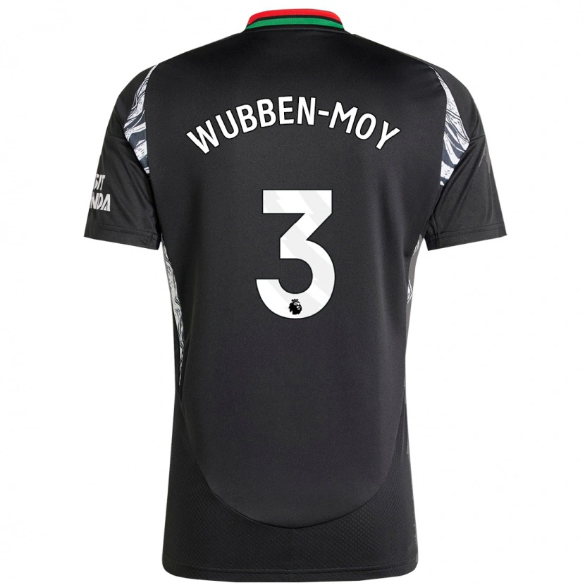 Danxen Mujer Camiseta Lotte Wubben-Moy #3 Negro 2ª Equipación 2024/25 La Camisa