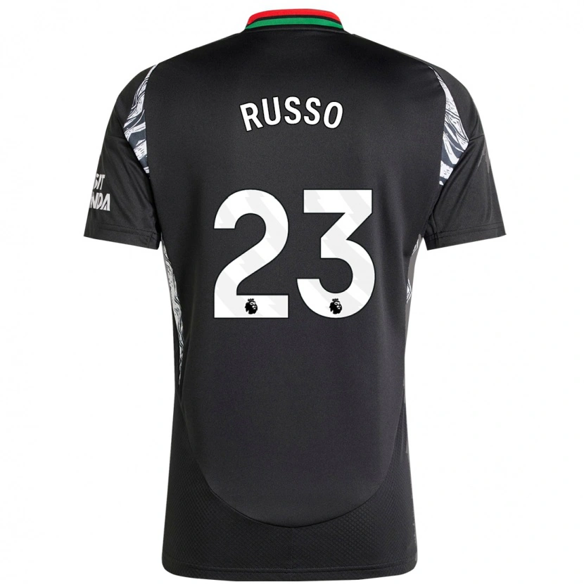 Danxen Mujer Camiseta Alessia Russo #23 Negro 2ª Equipación 2024/25 La Camisa