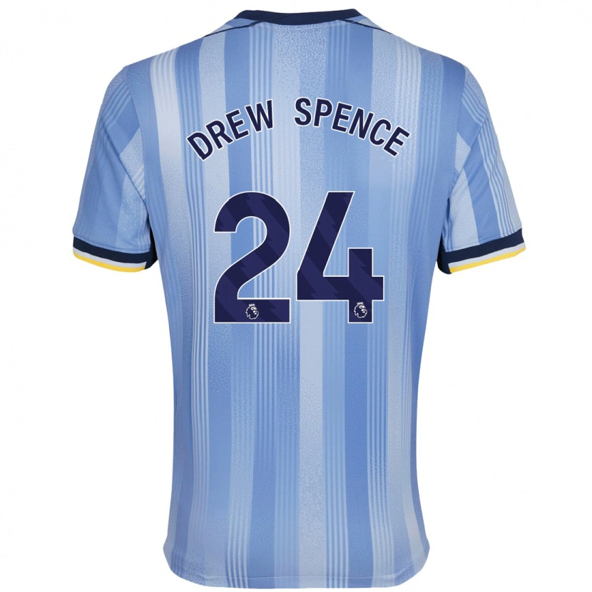 Danxen Mujer Camiseta Drew Spence #24 Azul Claro 2ª Equipación 2024/25 La Camisa