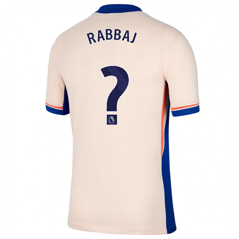 Danxen Mujer Camiseta Ibrahim Rabbaj #0 Beige Claro 2ª Equipación 2024/25 La Camisa