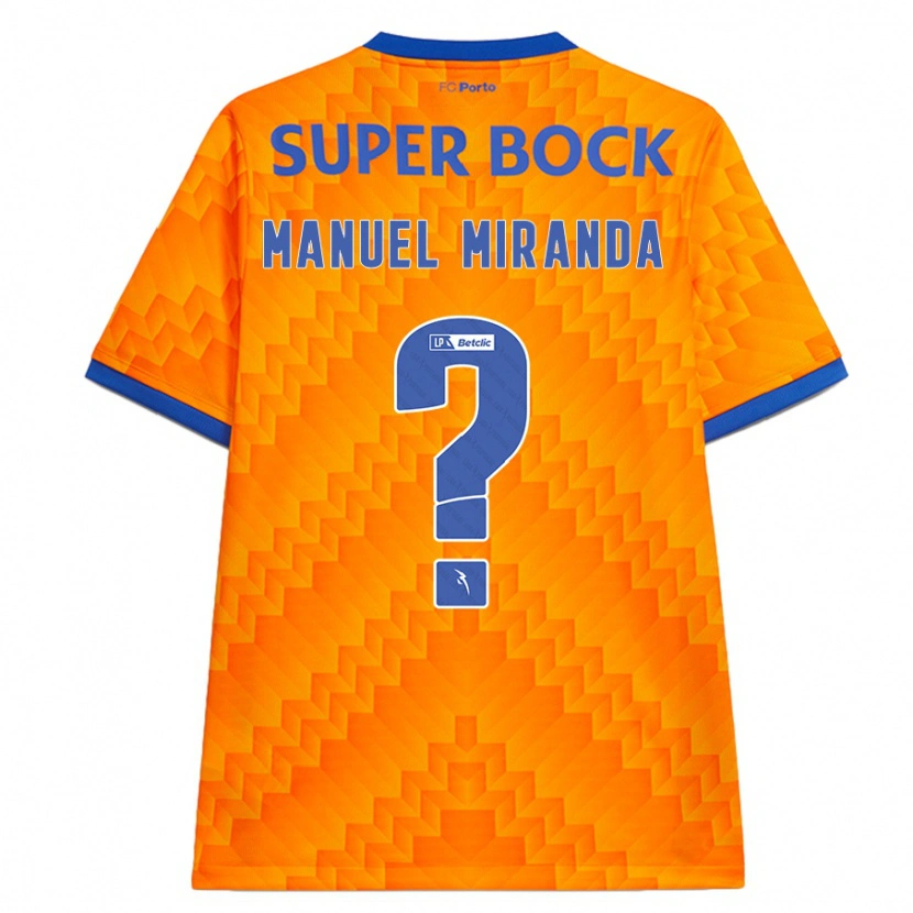 Danxen Mujer Camiseta Manuel Miranda #0 Naranja 2ª Equipación 2024/25 La Camisa