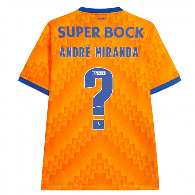 Danxen Mujer Camiseta André Miranda #0 Naranja 2ª Equipación 2024/25 La Camisa