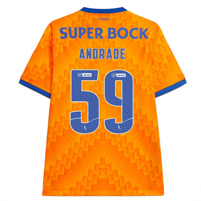 Danxen Mujer Camiseta Tiago Andrade #59 Naranja 2ª Equipación 2024/25 La Camisa