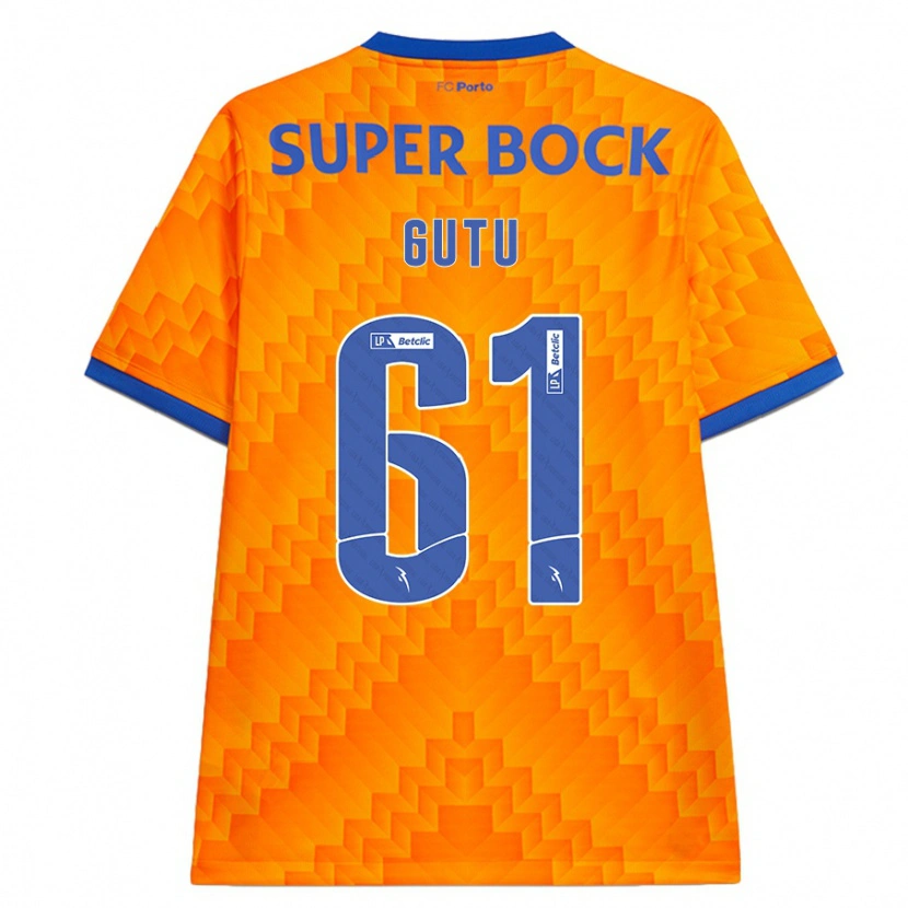Danxen Mujer Camiseta Denis Gutu #61 Naranja 2ª Equipación 2024/25 La Camisa