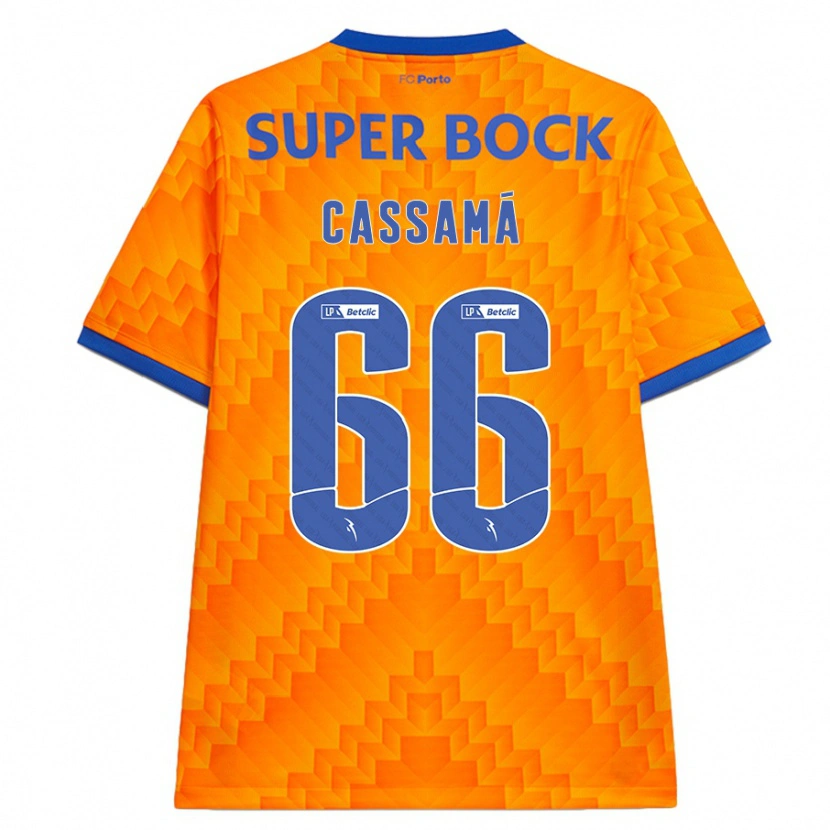 Danxen Mujer Camiseta Adramane Cassamá #66 Naranja 2ª Equipación 2024/25 La Camisa