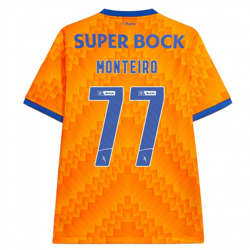 Danxen Mujer Camiseta Rui Monteiro #77 Naranja 2ª Equipación 2024/25 La Camisa