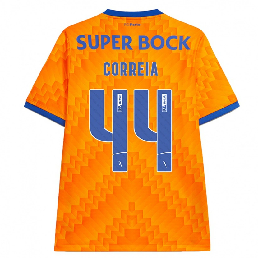 Danxen Mujer Camiseta Romain Correia #44 Naranja 2ª Equipación 2024/25 La Camisa