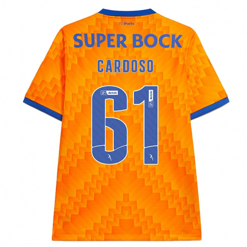 Danxen Mujer Camiseta Ivan Cardoso #61 Naranja 2ª Equipación 2024/25 La Camisa