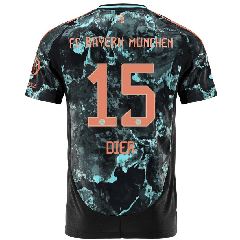 Danxen Mujer Camiseta Eric Dier #15 Negro 2ª Equipación 2024/25 La Camisa