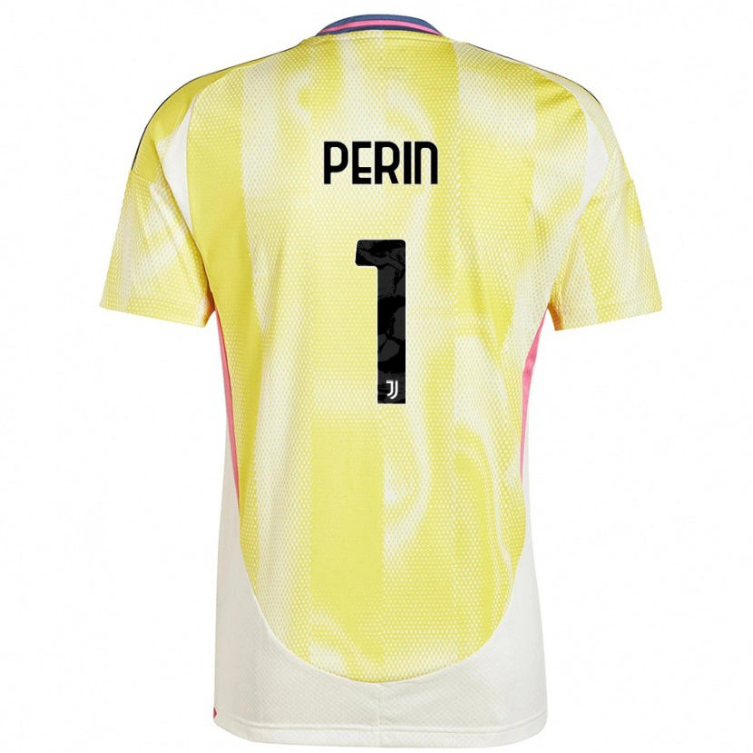 Danxen Mujer Camiseta Mattia Perin #1 Amarillo Solar 2ª Equipación 2024/25 La Camisa