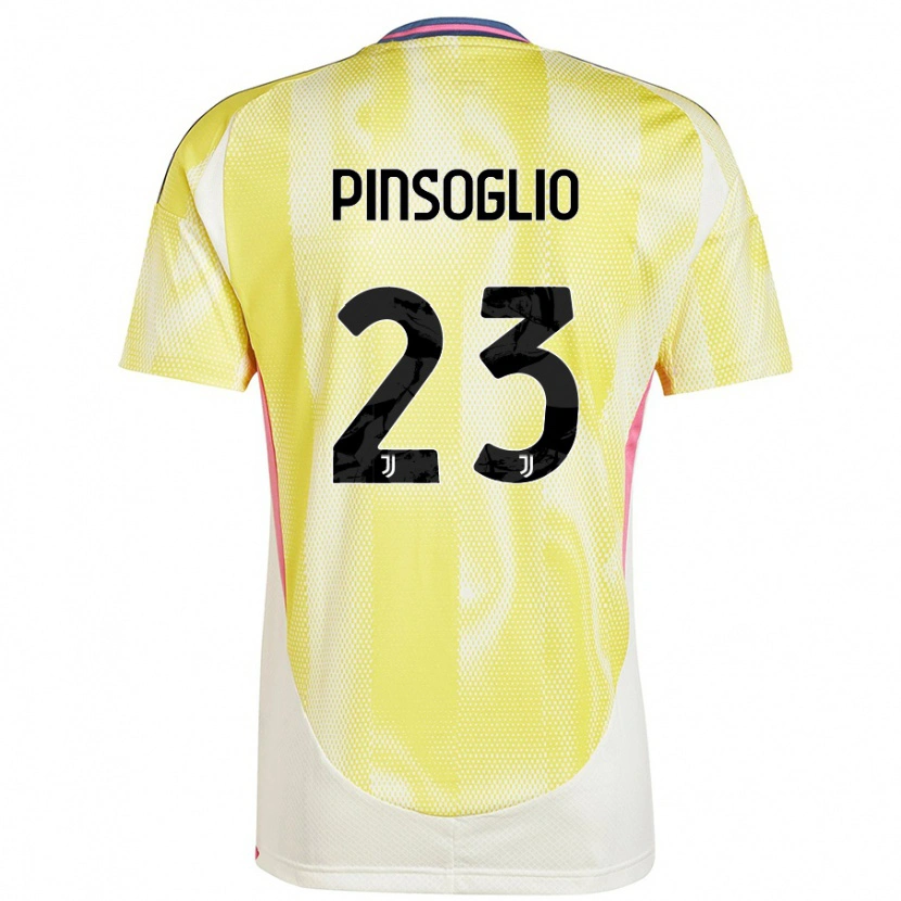 Danxen Mujer Camiseta Carlo Pinsoglio #23 Amarillo Solar 2ª Equipación 2024/25 La Camisa