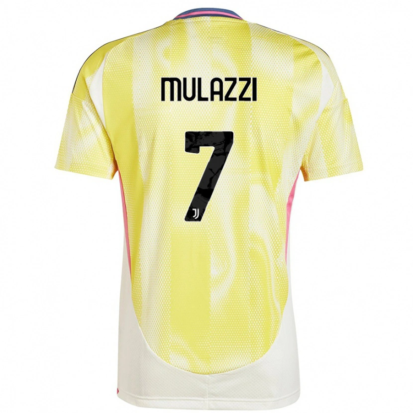 Danxen Mujer Camiseta Gabriele Mulazzi #7 Amarillo Solar 2ª Equipación 2024/25 La Camisa