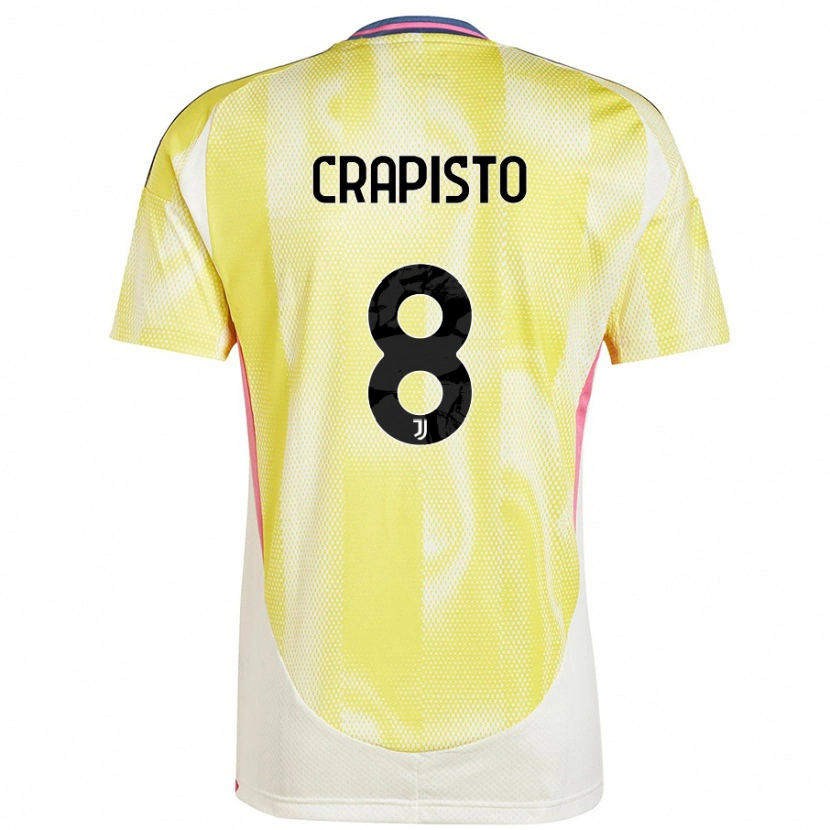 Danxen Mujer Camiseta Francesco Crapisto #8 Amarillo Solar 2ª Equipación 2024/25 La Camisa