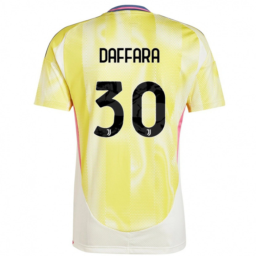 Danxen Mujer Camiseta Giovanni Daffara #30 Amarillo Solar 2ª Equipación 2024/25 La Camisa