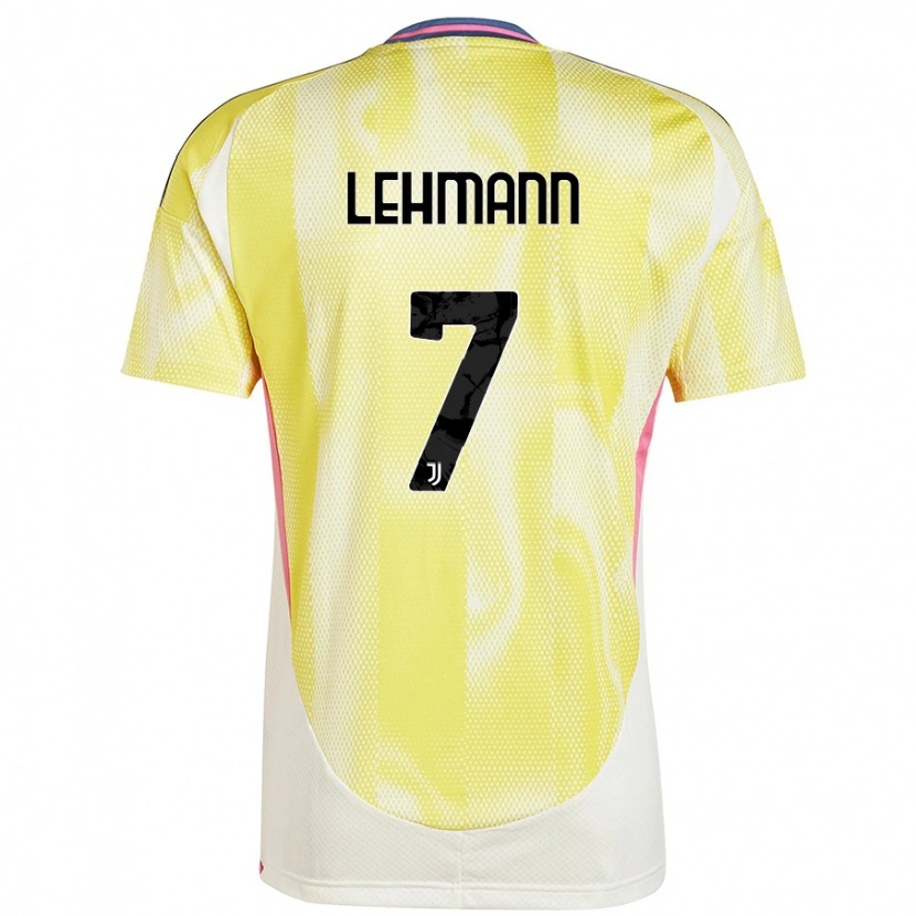Danxen Mujer Camiseta Alisha Lehmann #7 Amarillo Solar 2ª Equipación 2024/25 La Camisa