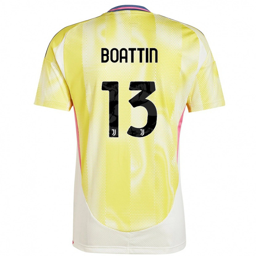 Danxen Mujer Camiseta Lisa Boattin #13 Amarillo Solar 2ª Equipación 2024/25 La Camisa