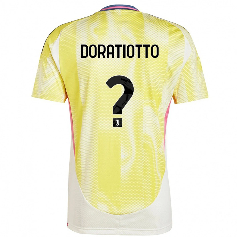 Danxen Mujer Camiseta Giulio Doratiotto #0 Amarillo Solar 2ª Equipación 2024/25 La Camisa