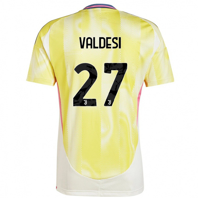 Danxen Mujer Camiseta Andrea Valdesi #27 Amarillo Solar 2ª Equipación 2024/25 La Camisa