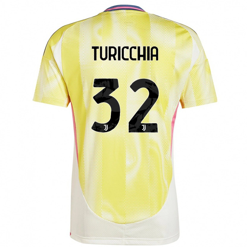 Danxen Mujer Camiseta Riccardo Turicchia #32 Amarillo Solar 2ª Equipación 2024/25 La Camisa