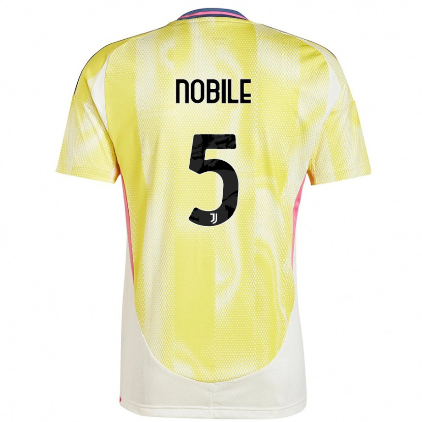 Danxen Mujer Camiseta Riccardo Nobile #5 Amarillo Solar 2ª Equipación 2024/25 La Camisa