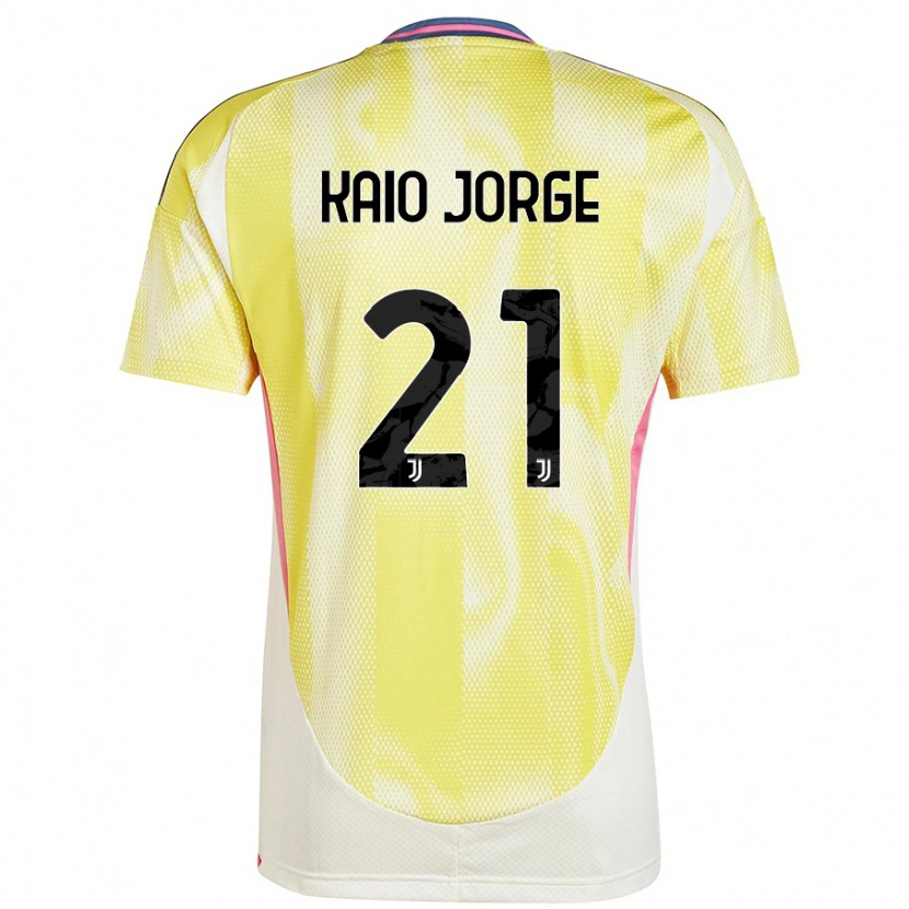 Danxen Mujer Camiseta Kaio Jorge #21 Amarillo Solar 2ª Equipación 2024/25 La Camisa