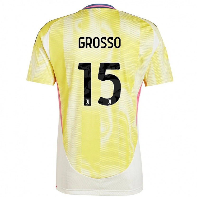 Danxen Mujer Camiseta Julia Grosso #15 Amarillo Solar 2ª Equipación 2024/25 La Camisa