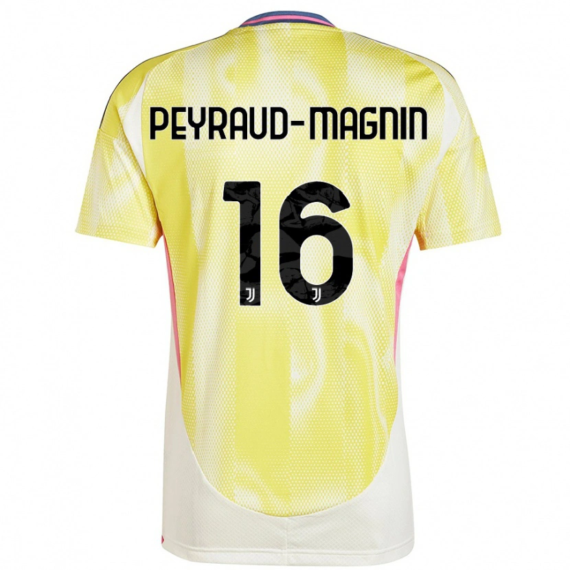 Danxen Mujer Camiseta Pauline Peyraud-Magnin #16 Amarillo Solar 2ª Equipación 2024/25 La Camisa