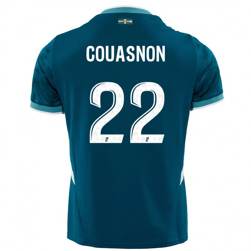 Danxen Mujer Camiseta Roxane Couasnon #22 Azul Turquesa 2ª Equipación 2024/25 La Camisa