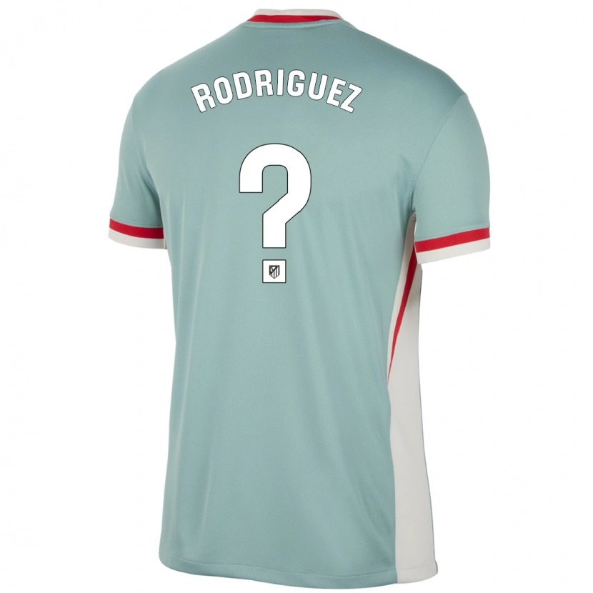 Danxen Mujer Camiseta Adrian Rodriguez #0 Beige Claro Azul 2ª Equipación 2024/25 La Camisa