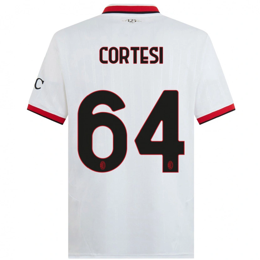 Danxen Mujer Camiseta Selena Cortesi #64 Blanco Negro Rojo 2ª Equipación 2024/25 La Camisa