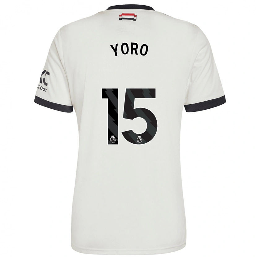 Danxen Mujer Camiseta Leny Yoro #15 Blanquecino Equipación Tercera 2024/25 La Camisa
