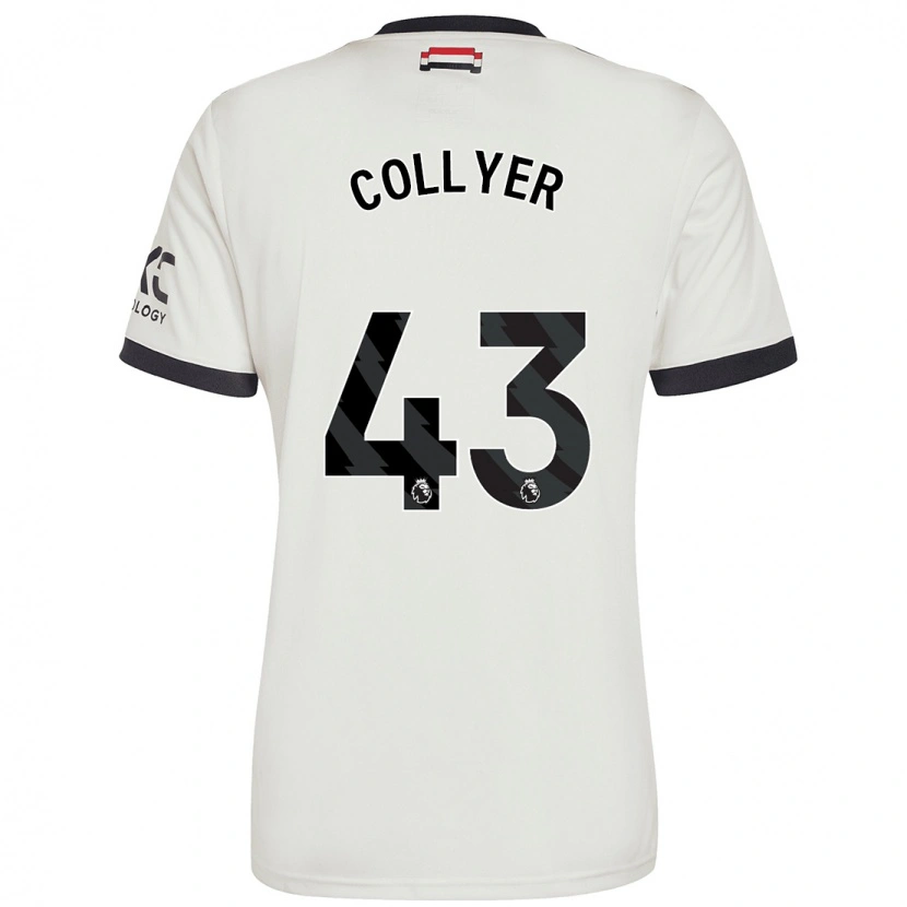 Danxen Mujer Camiseta Toby Collyer #43 Blanquecino Equipación Tercera 2024/25 La Camisa