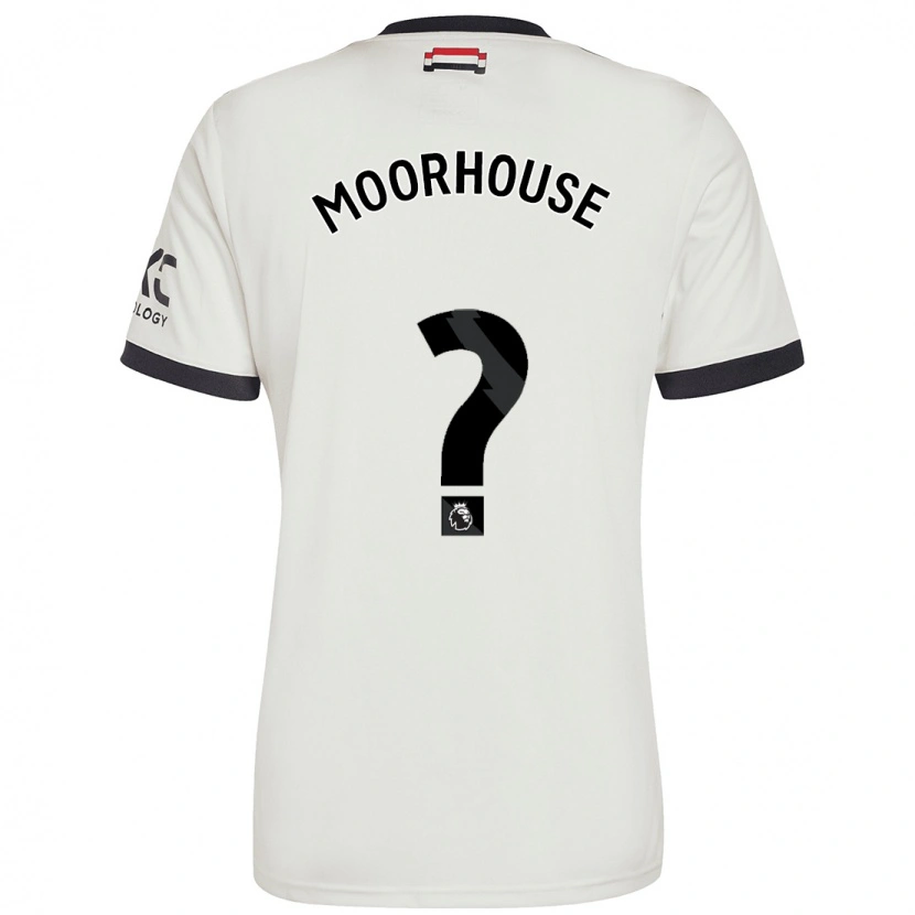 Danxen Mujer Camiseta Jack Moorhouse #0 Blanquecino Equipación Tercera 2024/25 La Camisa