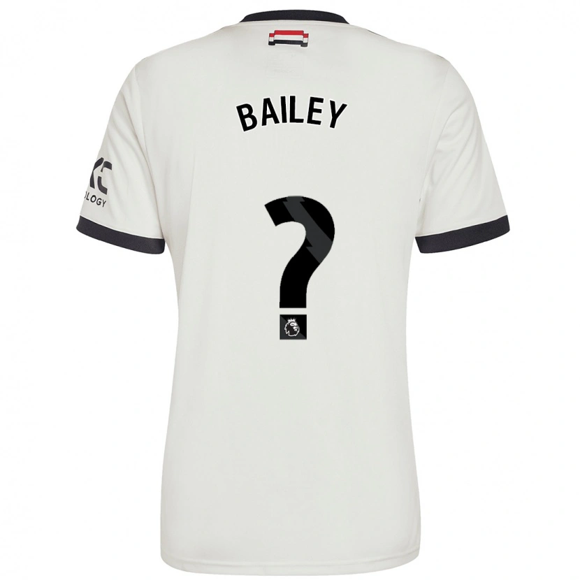 Danxen Mujer Camiseta James Bailey #0 Blanquecino Equipación Tercera 2024/25 La Camisa