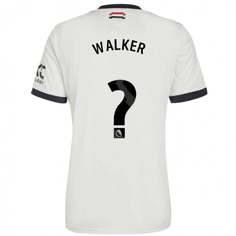 Danxen Mujer Camiseta Alfie Walker #0 Blanquecino Equipación Tercera 2024/25 La Camisa