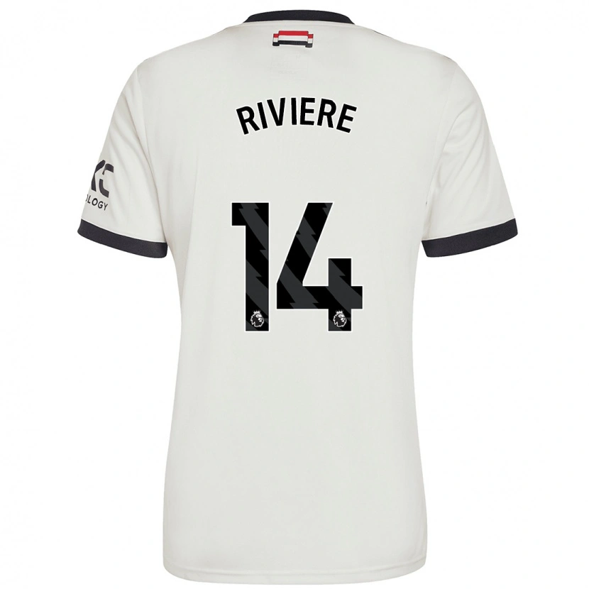 Danxen Mujer Camiseta Jayde Riviere #14 Blanquecino Equipación Tercera 2024/25 La Camisa