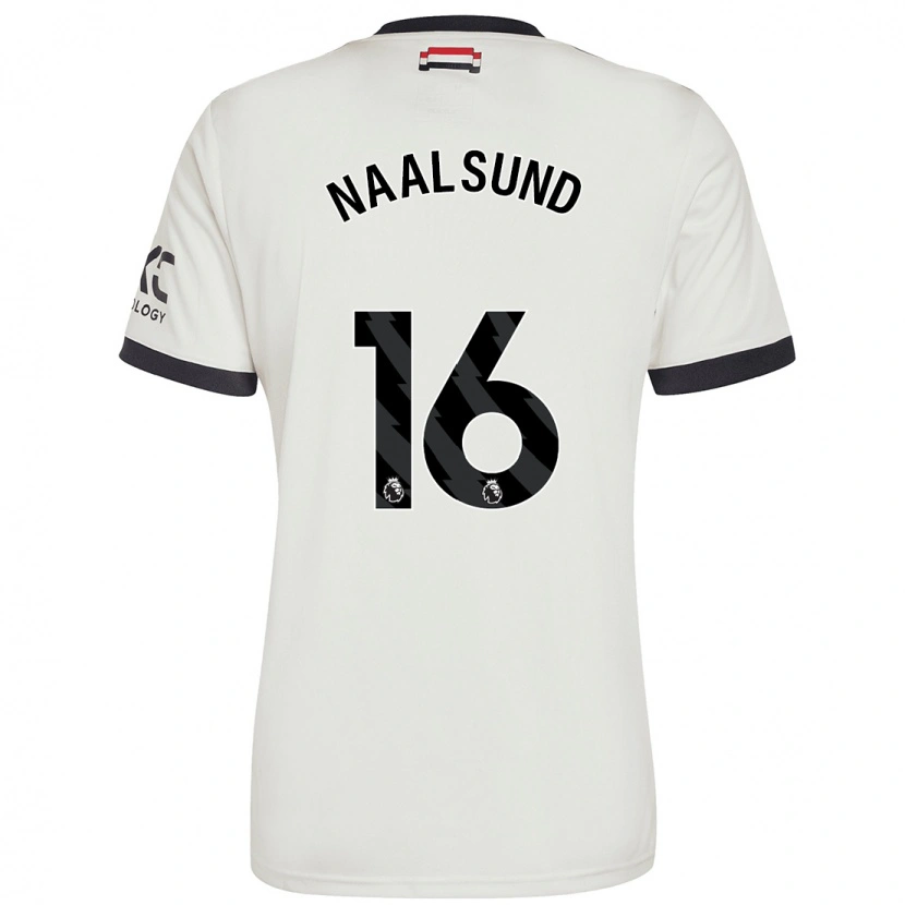 Danxen Mujer Camiseta Lisa Naalsund #16 Blanquecino Equipación Tercera 2024/25 La Camisa