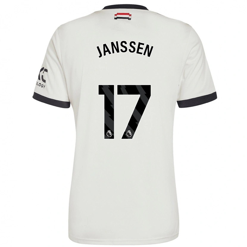 Danxen Mujer Camiseta Dominique Janssen #17 Blanquecino Equipación Tercera 2024/25 La Camisa