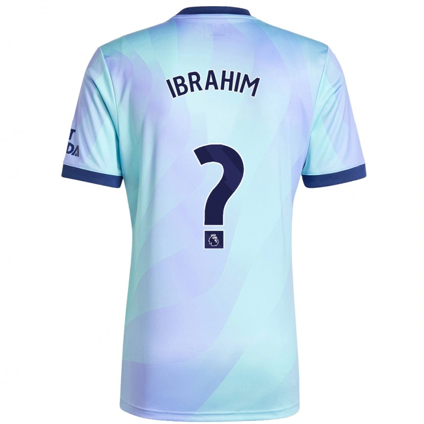 Danxen Mujer Camiseta Bradley Ibrahim #0 Agua Equipación Tercera 2024/25 La Camisa