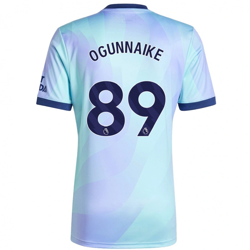 Danxen Mujer Camiseta Josh Ogunnaike #89 Agua Equipación Tercera 2024/25 La Camisa