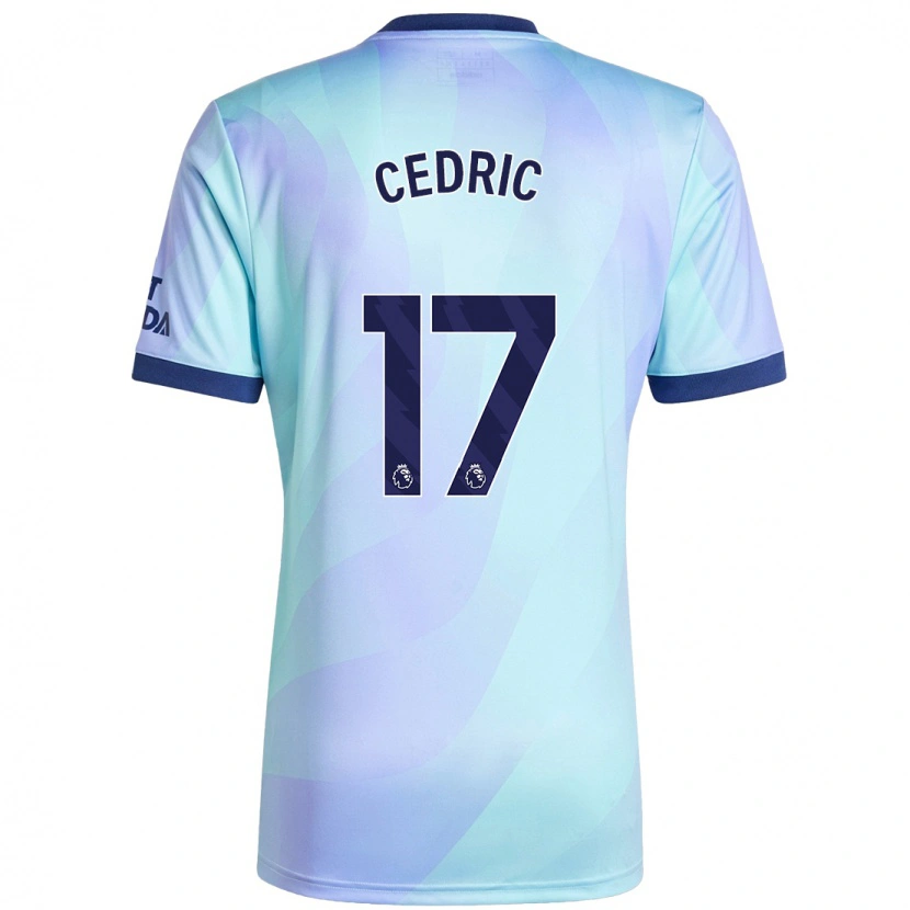 Danxen Mujer Camiseta Cédric Soares #17 Agua Equipación Tercera 2024/25 La Camisa