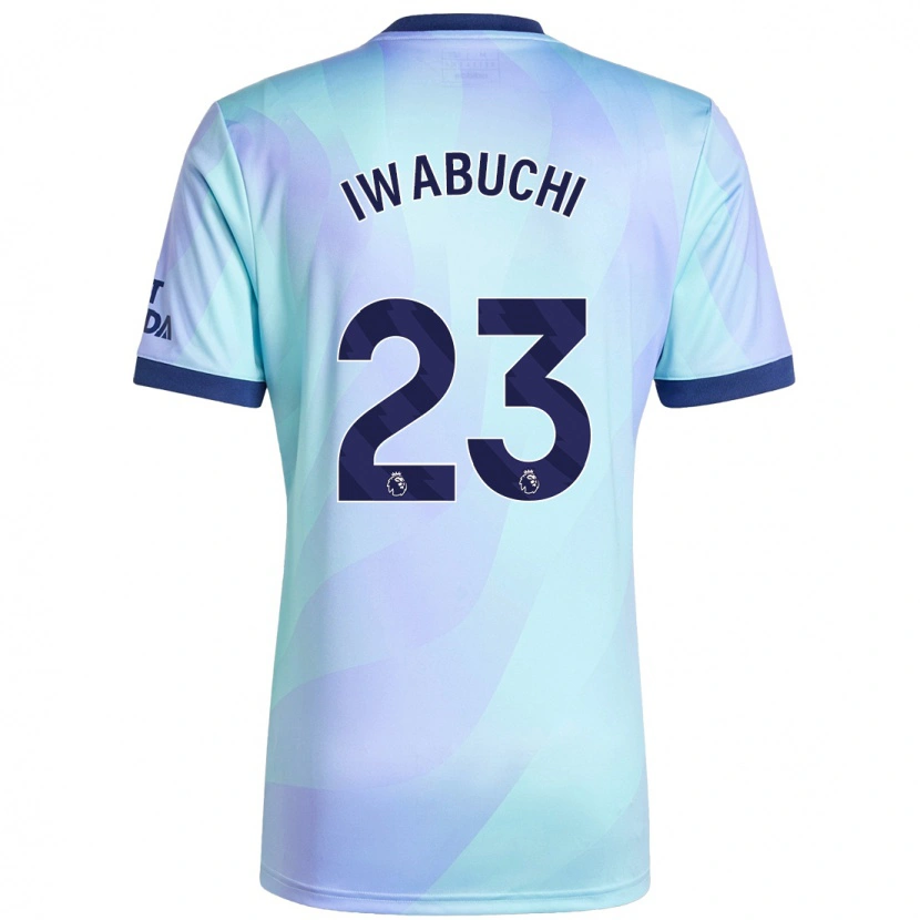 Danxen Mujer Camiseta Mana Iwabuchi #23 Agua Equipación Tercera 2024/25 La Camisa