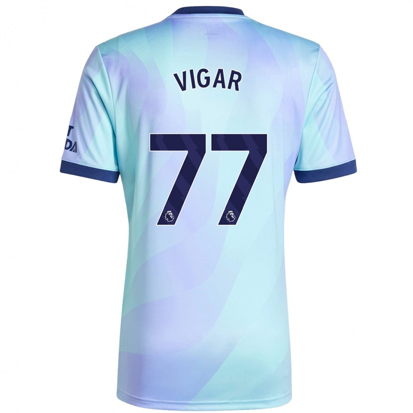 Danxen Mujer Camiseta Billy Vigar #77 Agua Equipación Tercera 2024/25 La Camisa