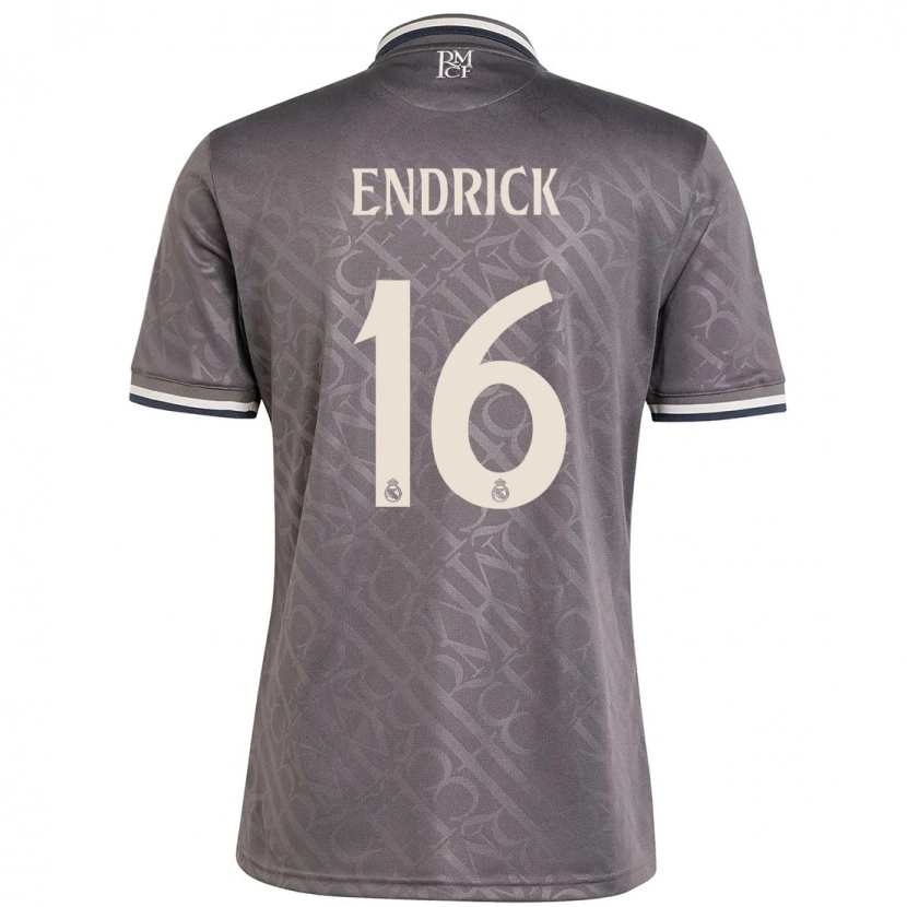 Danxen Mujer Camiseta Endrick #16 Carbón Equipación Tercera 2024/25 La Camisa