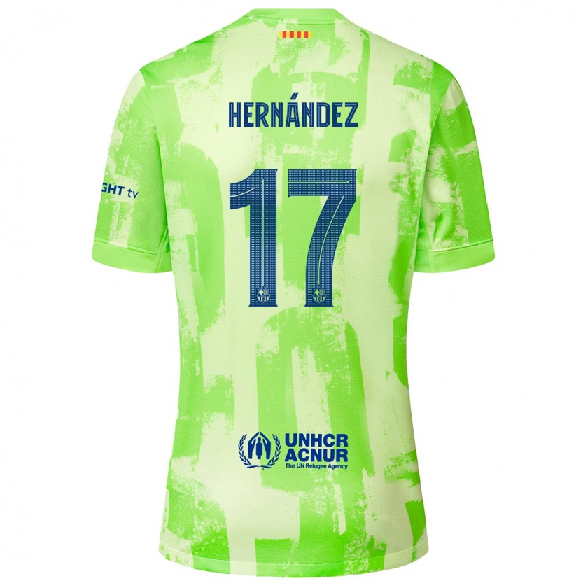 Danxen Mujer Camiseta Juan Hernández #17 Lima Equipación Tercera 2024/25 La Camisa