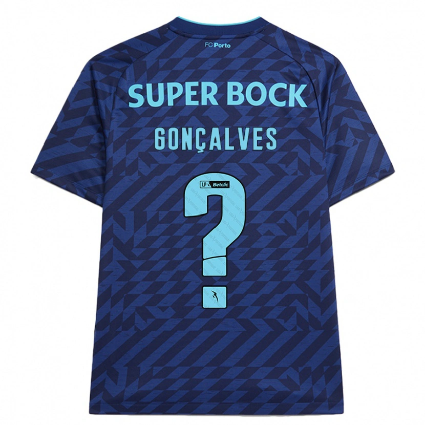 Danxen Mujer Camiseta Martim Gonçalves #0 Azul Marino Equipación Tercera 2024/25 La Camisa
