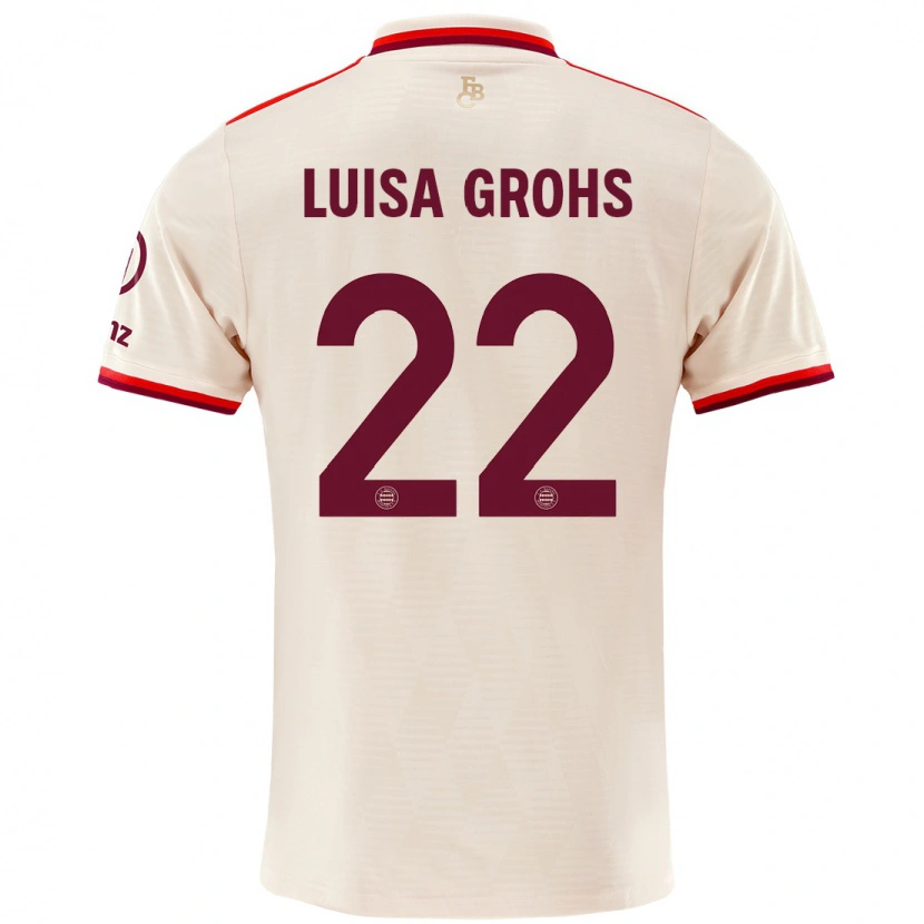 Danxen Mujer Camiseta Maria Luisa Grohs #22 Lino Equipación Tercera 2024/25 La Camisa