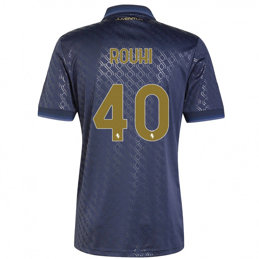 Danxen Mujer Camiseta Jonas Rouhi #40 Azul Marino Equipación Tercera 2024/25 La Camisa