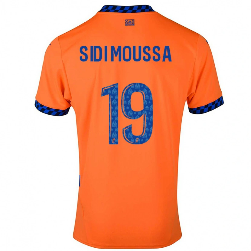 Danxen Mujer Camiseta Salima Sidi Moussa #19 Naranja Azul Oscuro Equipación Tercera 2024/25 La Camisa